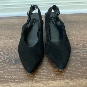 Paul Green Brittany black suede slingback heel 6/ US8.5